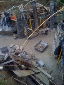 hobbit house construction formwork concrete dome 