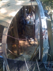 hobbit house construction formwork concrete dome 