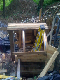 hobbit house construction formwork concrete dome 