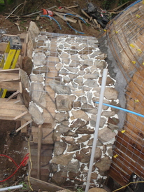 hobbit house construction formwork concrete dome stone liner